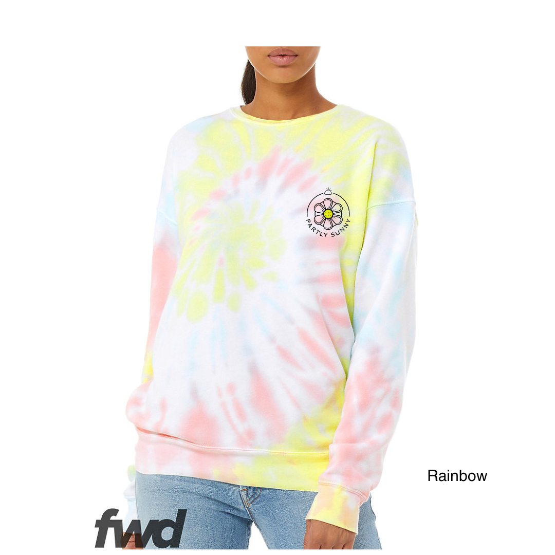Alien Sweatshirt - Crystal Tie Dye Design For Unique Style
